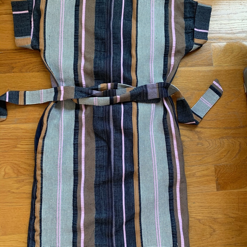 Long cotton dress. Calf length